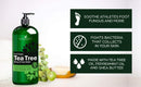 Handcraft Tea Tree Oil Body Wash 16 oz - Extra Strength Body Wash For Athletes Foot, Nail Fungus, Itchy Skin, Jock Itch, Acne and Eczema - Tea Tree Body Wash For Men & Women - Packaging May Vary Handcraft Blends
