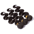 Hairro Unprocessed Virgin Human Hair One Bundle Body Wave Sew in Hair Weft Extensions Single Bundle 100g 12 Inch Short Wavy Brazilian Hair Weave for Black Women