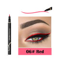 Cat Eye Makeup Waterproof Neon Colorful Liquid Eyeliner Pen Make Up Comestics Long-lasting Black Eye Liner Pencil Makeup Tools (red) DNM