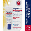Aquaphor Lip Repair Lip Balm with Sunscreen, Lip Protectant, Lip Balm SPF 30, 0.35 Oz Tube Aquaphor