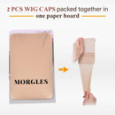 Wig Caps,MORGLES 20pcs Nude Wig Caps Beige Stocking Caps for Wigs Stretchy Nylon Wig Caps for Women MORGLES