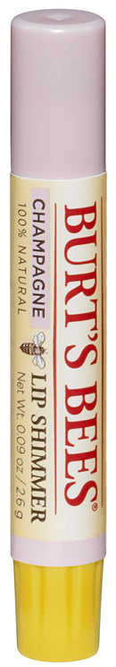 Burt's Bees Lip Balm Stocking Stuffer, Moisturizing Lip Shimmer Holiday Gift for Women, with Vitamin E & Coconut Oil, 100% Natural, Champagne, 0.09 Ounce (4 Pack) Burt's Bees
