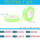 6 Rolls Eyelash Tape, Adhesive Fabric Eyelash Extension Tape, Breathable Micropore Fabric Tape for Eyelash Extension Supplies,9 m/10 yard Each Roll (Green) JASSINS