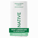 Native Aluminum Free Deodorant, Coconut & Vanilla, Large Size Stick, 72 Hour Odor Control, for Women & Men, Contains Naturally Derived Ingredients, 3.1 oz Infinity Warehouse