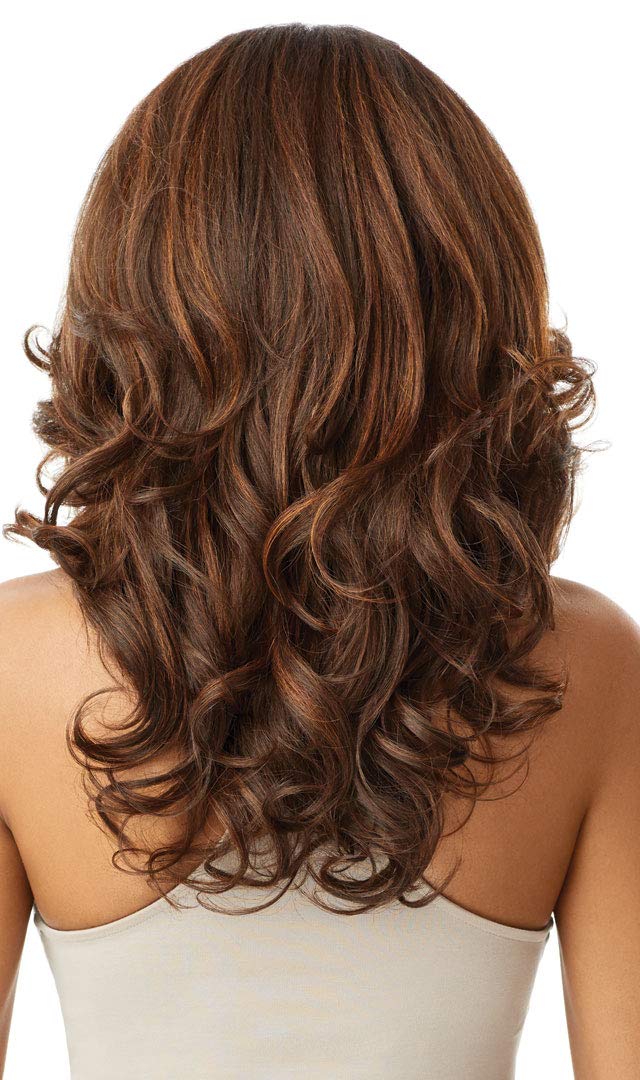 Outre LACEFRONT PERFECT HAIR LINE Glamorous Wavy Fully Hand-Tied 13”x 6” Frontal HD Baby Hair Transparent Lace Easy-to-Style Heat Friendly - JULIANNE (1) Outre