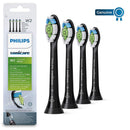 Philips Sonicare Optimal Whitening Black BrushSync Heads (Compatible with All Philips Sonicare Handles), 4 Pack PHILIPS