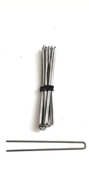 1 Pack Amish Heavy Duty U Shape Hair Pins (2.5 Inch Straight Silver) Mennonite Maidens