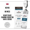 Cremo No Mix, No Mess Hair and Beard Color, Medium Dark Brown, 2.7 Fluid Ounces Cremo