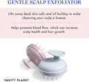 Vanity Planet Scalp Massaging Shampoo Brush - Groove Blush Pink - Handheld Vibrating Massager - Water-Resistant Shower Tool Cleanses and Soothes the Scalp to Promote Hair Growth Vanity Planet Store