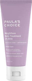 Paula's Choice Weightless Body Treatment 2% BHA, Salicylic Acid & Chamomile Lotion Exfoliant, Moisturizer for Keratosis Pilaris (KP) Prone Skin & Clogged Pores, Fragrance-Free & Paraben-Free, 2 Ounces Paula's Choice