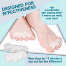 Anatomical Gel Toe Separators, Spreaders & Straighteners- Relieves Foot Pain and Corrects Toes- Pedicure Toe Separator- Used as Toe Guards, Toe Spacer for Hammer and Overlapping Toes- Bunion Corrector Relax Tony