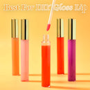 Vumdua 30 Pcs 10ml Empty Lip Gloss Tubes Containers, Refillable Lip Balm Bottles for DIY Makeup Such as Lip Samples, Homemade Lip Balm (Gold) Vumdua