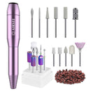AIRSEE Portable Electric Nail Drill Professional Efile Nail Drill Kit For Acrylic Shape Tools with 11Pcs Nail Drill Bits and 56 Sanding Bands with 7 Pieces Tungsten Carbide Electric Nail Drill Bits AIRSEE