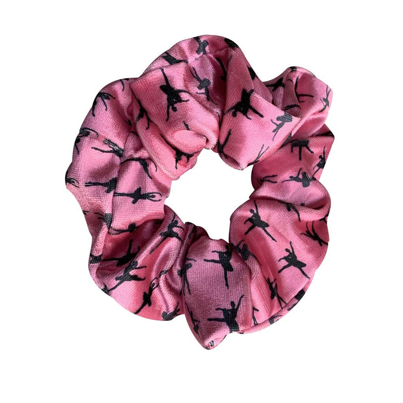 Dance Scrunchie - Girls Dance Hair Accessories- Dancer Premium Velvet Elastic Scrunchie - Gift For Dancers Sportybella