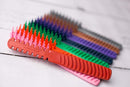 Hair Brush Comb Hybrid For Women Men Girls Boys Thick Curly Fine Short Long Hair Beards Toddler Kids Dog Grooming Tool Blow Drying Wet Dry 3/4 Inch Professional Use Detangler (Sky Blue) Pennello Brush