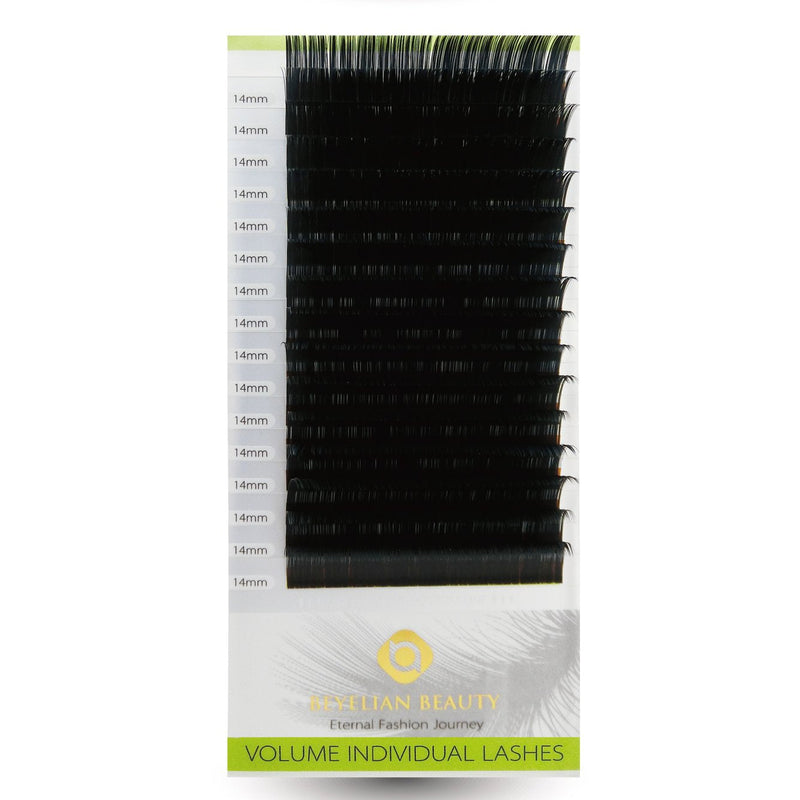 Beyelian Beauty Individual Volume Lashes Extensions Mink XD Eyelash Extension Semi Permanent Lash Building Natural Eyelashes Supply 0.05 C Curl 14mm BEYELIAN