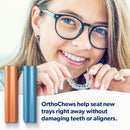 EverSmile OrthoChews Medical Grade Silicone Chew with Comfort Bite Technology | Dental Aligner Seater, Chewies for Invisalign, Clear or Metal Braces | Help to Seat your Aligner Trays (1 Pack) EverSmile
