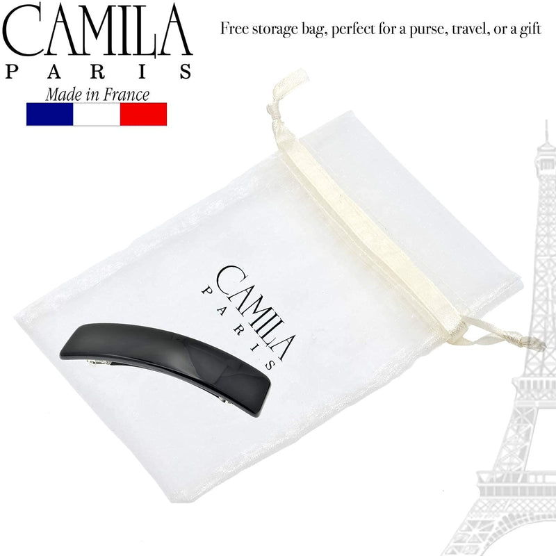 Camila Paris CP819 French Hair Barrette Clip for Girls, for Thick Volume Hair Strong Hold Grip Hair Clips for Women, Automatic, No Slip and Durable Styling Girls Hair Accessories, Made in France Camila