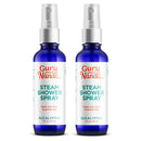 GuruNanda Eucalyptus Shower Spray Aromatherapy (4 Fl.Oz), Daily Shower Spray Mist - Luxury Home Spa with Pure Eucalyptus Essential Oil Spray, Sinus and Congestion Relief, Vapor Spa Mist - 2 Pack GuruNanda