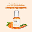 BRING GREEN Carrot Dark Spot Serum 45ml - Carrot Skin Clearing Facial Soothing Serum, Removes Red Spots & Freckles, Acne Relief BRING GREEN