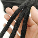 JISHENG Loc Extensions Human Hair Dreadlock 10inch Full Handmade Permanent Loc-Dreadlocks Extensions 30 Strands 0.8cm Width JISHENG