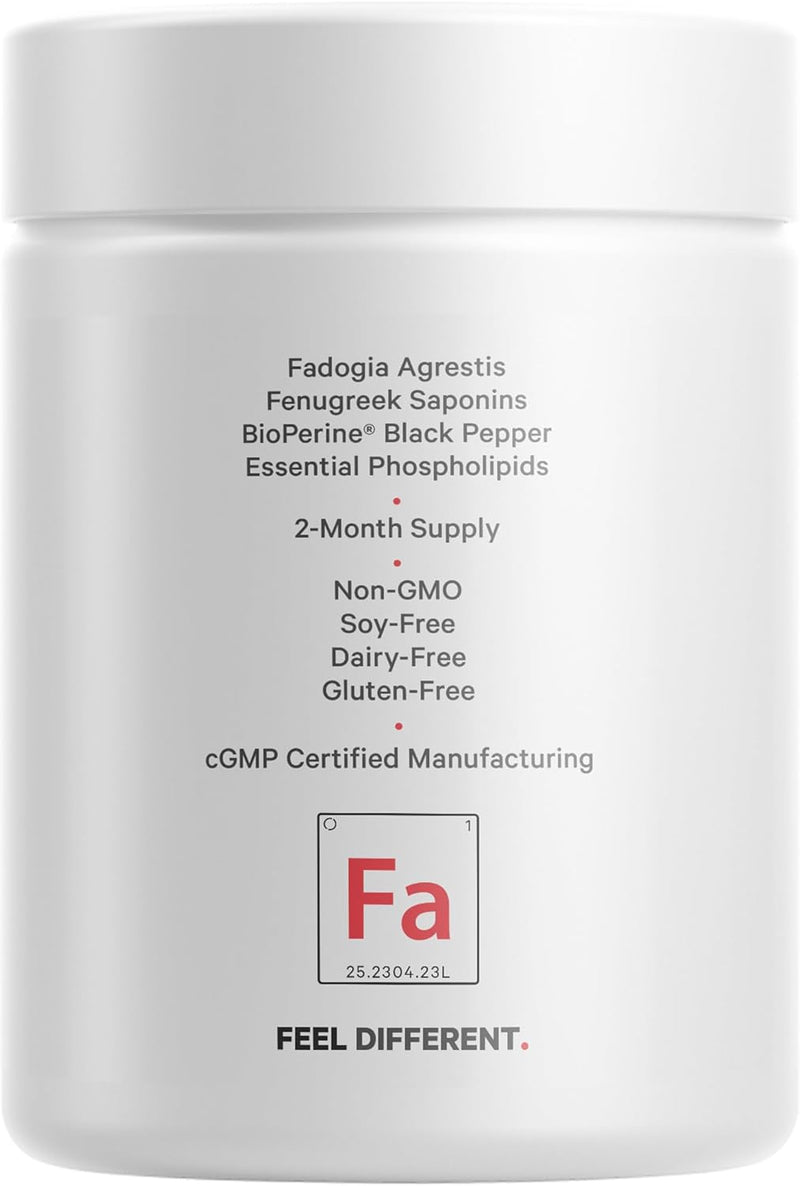 Codeage Liposomal Fadogia Agrestis 600mg Supplement - Fadogia Agrestis 30:1 Extract, Vitamin D3, Zinc, Fenugreek, BioPerine Black Pepper - 2-Month Supply - Liposomal Delivery - Non-GMO, 60 Capsules Infinity Warehouse