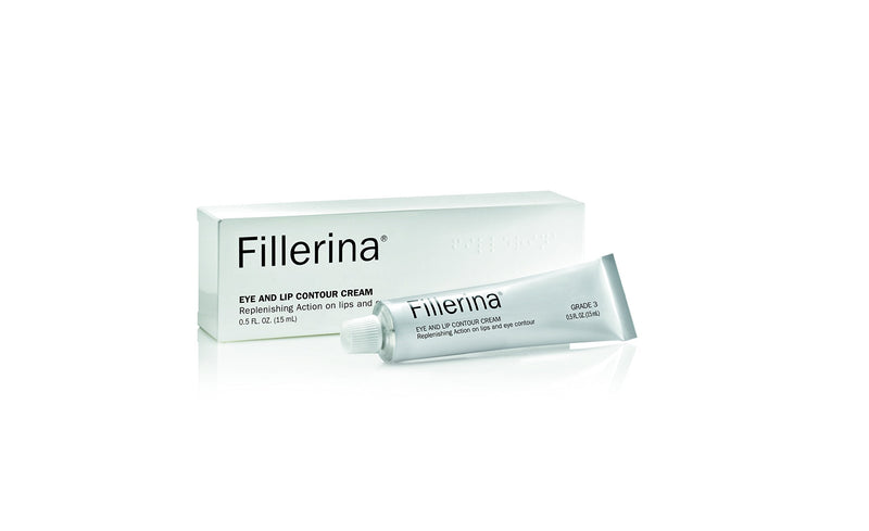 Fillerina Eye and Lip Contour Cream-Anti Aging Cream With Hyaluronic Acid (Grade 3) Fillerina