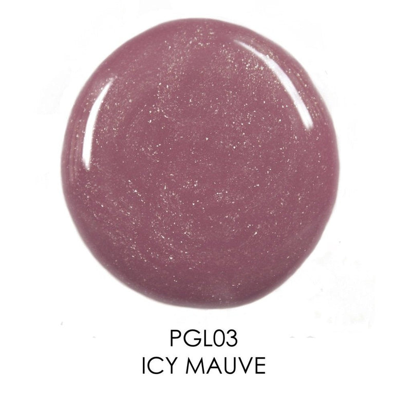 Palladio Lip Gloss, Icy Mauve, Non-Sticky Lip Gloss, Contains Vitamin E and Aloe, Offers Intense Color and Moisturization, Minimizes Lip Wrinkles, Softens Lips with Beautiful Shiny Finish Palladio