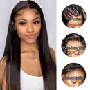Great Grace Lace Front Human Hair Wigs Pre Plucked 150% Density Brazilian Straight Human Hair 13x4 Lace Front Wigs for Black Women with Baby Hair Natural Hairline Natural Color (18 inch) Great Grace Store