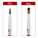 Accmor Kolinsky Acrylic Nail Brush, 3D Nail Art Brush for Acrylic Powder, 100% Kolinsky Nail Art Brush Professional Salon Quality (Size