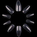 Makartt Stiletto Nail Tips, 500Pcs Almond Full Cover False Nails Clear Press on Nails Acrylic Nail Tips Soak Off Nail Tips Clear Tips for Acrylic Nails with Bag, 10 Sizes Makartt