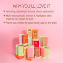 Pixi Beauty Beaming Bliss On-the-Glow Trio | Hydrating Tinted Moisture Stick Blush, Bronzer, and Highlighter Set | Travel Size, Vegan, and Paraben-Free Infinity Warehouse