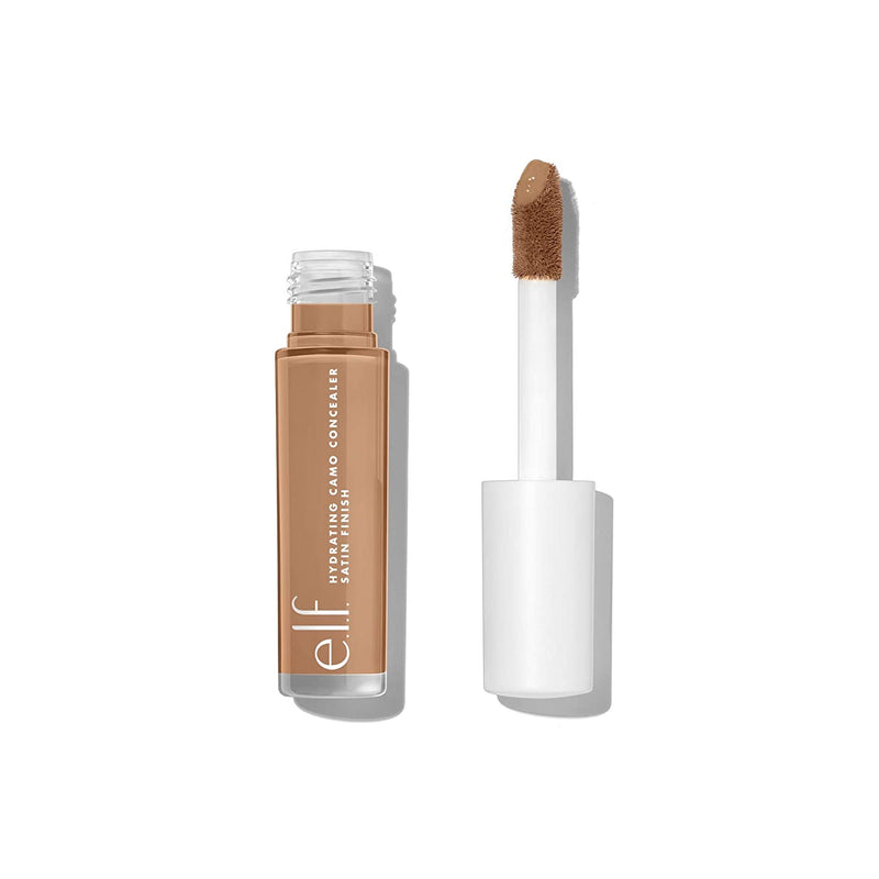 e.l.f, Hydrating Camo Concealer, Lightweight, Full Coverage, Long Lasting, Conceals, Corrects, Covers, Hydrates, Highlights, Tan Neutral, Satin Finish, 25 Shades, All-Day Wear, 0.20 Fl Oz e.l.f. Store