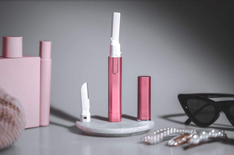 Kai About Face Sonic Beauty Wand with Bonus Eyebrow Shaper; Battery Operated Face Hair Remover; Face, Chin, & Lip Hair Remover, Face Hair Remover Tool for Women, Epilator for Men & Women About Face