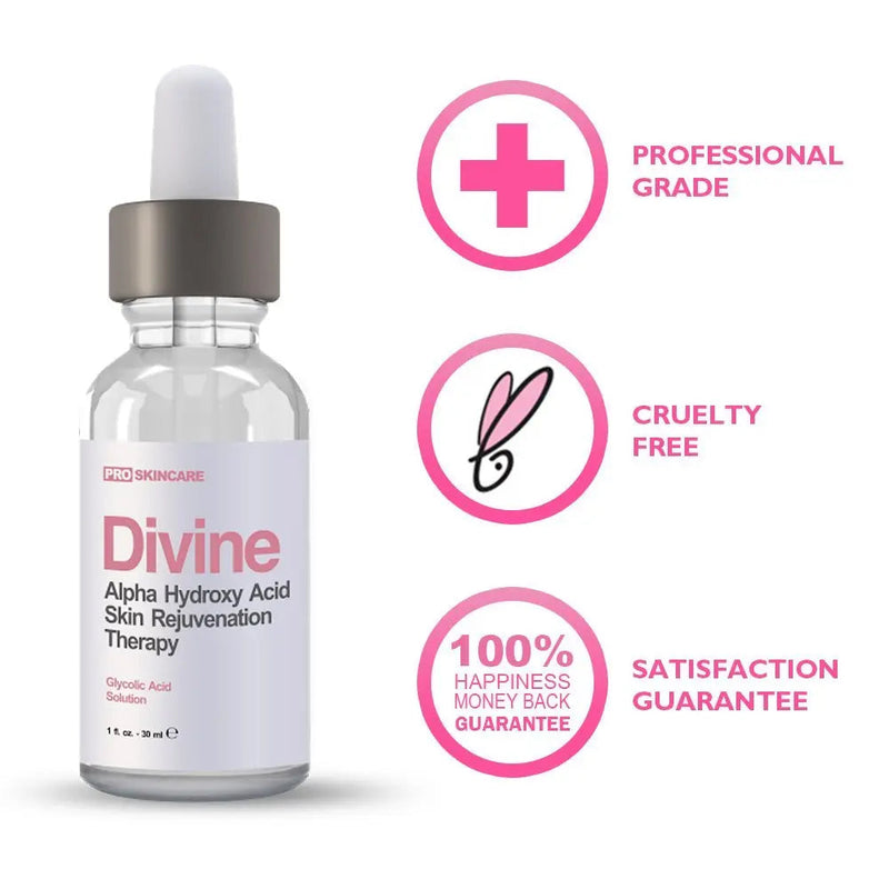 Glycolic Acid 40% (Professional Chemical Peel) Pro Strength Alpha Hydroxy Acid Skin Peel - Intense Anti-Aging Treatment For Wrinkles, Fine Lines, Brown Spots, and Acne Scarring - Beauty Coquette