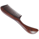 Onedor Handmade 100% Natural Black Sandalwood Hair Combs - Anti-Static Sandalwood Scent Natural Hair Detangler Wooden Comb (Black Sandalwood Wide Tooth) Onedor
