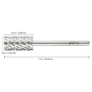 Pana 3/32" Safety Nail Carbide Bit - Silver Large Barrel Head (Grit: 4 Extra Coarse - XXXXC) for Electric Dremel Drill Machine PANA