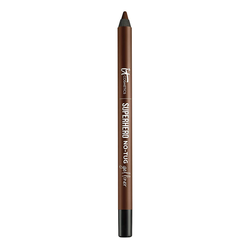 IT Cosmetics Superhero No-Tug Gel Eyeliner, Brilliant Brown - Soft Natural Brown - Waterproof, Blendable Formula - Sharpenable Pencil - 0.042 oz It Cosmetics