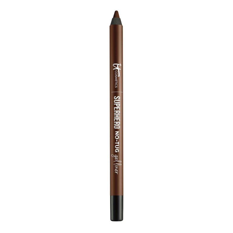 IT Cosmetics Superhero No-Tug Gel Eyeliner, Brilliant Brown - Soft Natural Brown - Waterproof, Blendable Formula - Sharpenable Pencil - 0.042 oz It Cosmetics