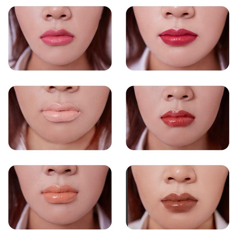 PARAMISS Lip Gloss Pigment Powder Natural Lip Dye 5 Colors x 10G and White Metallic Shimmer Pearl Glitter Pigment Powder for Lip Gloss Lipstick Eyeshadow Cosmetic Grade Lip Gloss Color Pigment PARAMISS