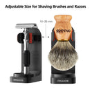 Anbbas Fine Badger Hair Shaving Brush with Wood Handle and Hanging Style Brush Holder Set for Men Wet Shave Anbbas