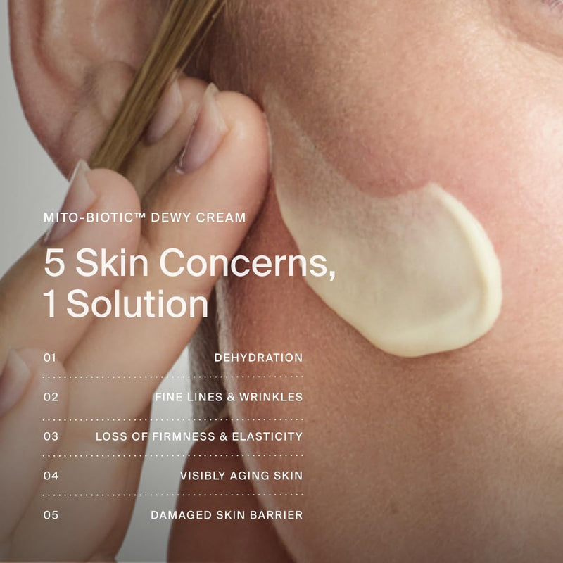 Timeline Mito-Biotic™ - Dewy Cream Lightweight Moisturizer With Peptides to Hydrate, Plump & Protect Dry Skin - 1.7 Fl Oz Infinity Warehouse