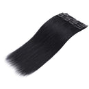 20"/20 inch 150g Double Weft Clip in Remy Human Hair Extensions Grade 7A Quality Full Head Thick Thickened Long Straight 8pcs 18clips for Women Fashion,