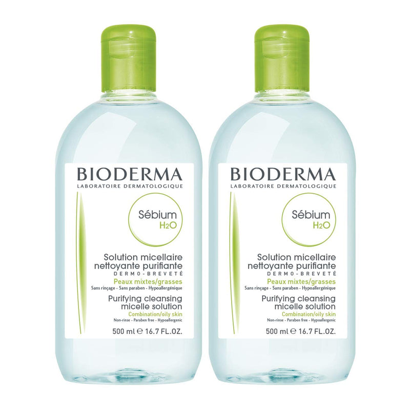 Bioderma - Sébium H2O - Micellar Water - Cleansing and Make-Up Removing - for Combination to Oily Skin Beauty Coquette