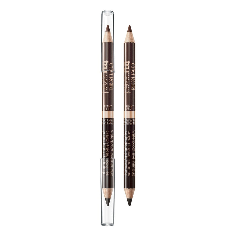 COVERGIRL truNaked Waterproof Eyeliner Duo Penny/Espresso, .03 oz (packaging may vary) COVERGIRL