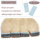 40 Pieces 100g Rooted Tape In Hair Extensions Human Hair Invisible Seamless Skin Weft Highlight Double Side Tape Remy Human Hair Extensions Balayage Long Straight For Women (24'',