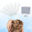 U Shaped Hair Pins,IKOCO 80pcs Hair Pins for Buns,Silver,2.4 inch IKOCO
