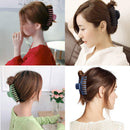 6Pcs 4 Inch Matte Plastic Hair Claw Clips,Large Nonslip Hair Claw Clips Strong Hold Thick Hair for Women and Grils(6 Color Available) LoveU