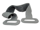 TRIED TRU- XL 35.5 inch Silicone Back Washer for Shower Double Sided Back Scrubber and Massager Soft On Skin Lathers Soap Silicone Loofah Alternative. Deep Clean Exfoliation (Grey) Tried