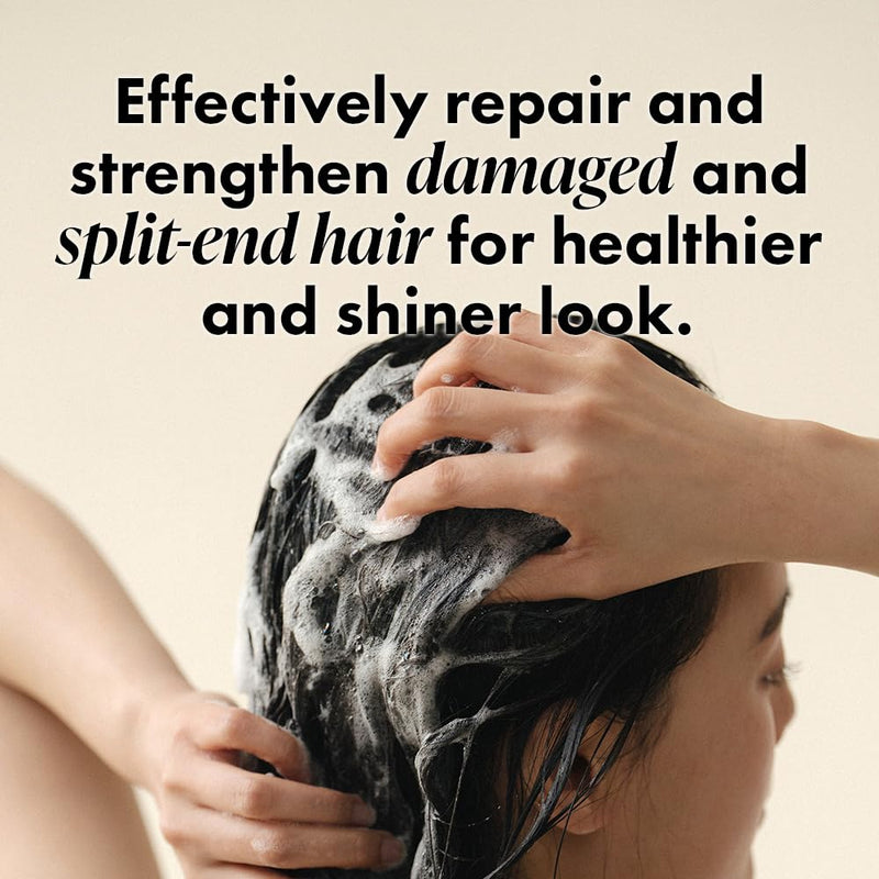 RATED GREEN Real Argan Cold Press Argan Oil Repairing Shampoo w. 13 Peptide Complex | Intensive Repair & Moisture for Damaged, Brittle Hair | Silicone-Free, Korean Vegan Formula | 13.52 fl oz Infinity Warehouse